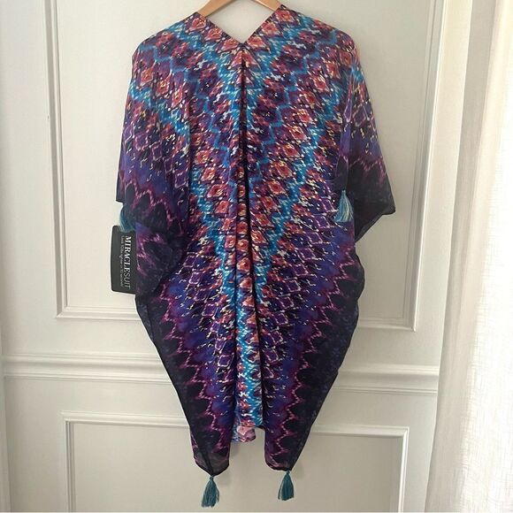 Miraclesuit Caftan Swim Cover up Size Small NWT - Picture 4 of 9